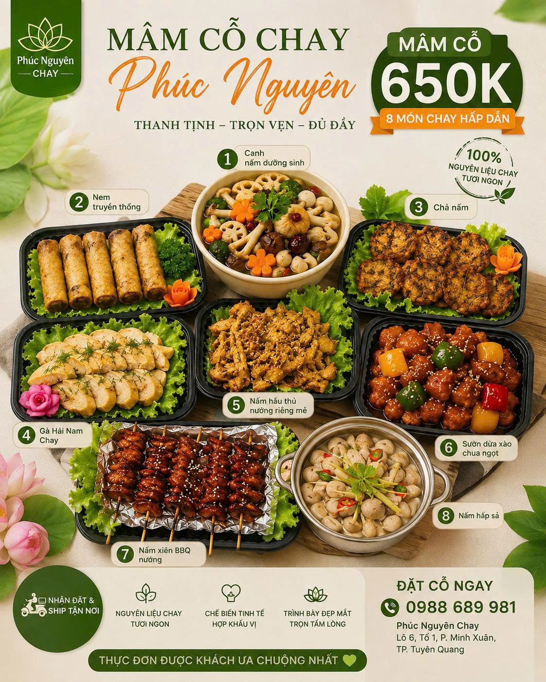 Chương trình Ship Món Chay Tận Nơi